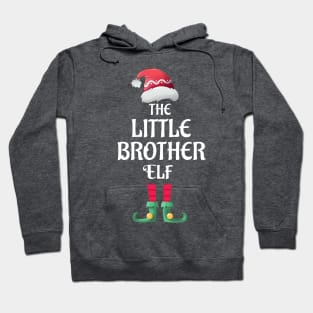 The Little Brother Elf Christmas Matching Pajama Family Party Gift Hoodie